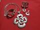 Alfred Philippe Crown Trifari Chunky Massive Hidden Hearts Silver Necklace +RARE