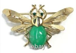 Alfred Philippe Crown Trifari Jelly Belly Insect Bug Brooch