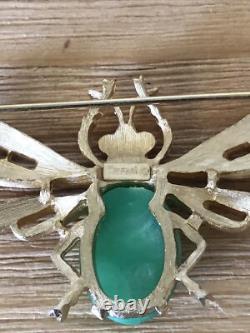 Alfred Philippe Crown Trifari Jelly Belly Insect Bug Brooch