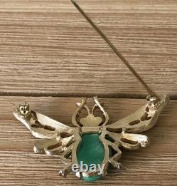 Alfred Philippe Crown Trifari Jelly Belly Insect Bug Brooch