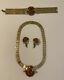 Alfred Philippe Crown Trifari Necklace Bracelet Earrings Set
