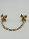 Alfred Philippe Crown Trifari RARE Butterfly Sweater Guards Smoky Rhinestone