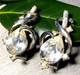 Alfred Philippe Crown Trifari Vintage Clip-On Earrings Estate Jewelry Pre-Owned