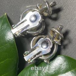 Alfred Philippe Crown Trifari Vintage Clip-On Earrings Estate Jewelry Pre-Owned
