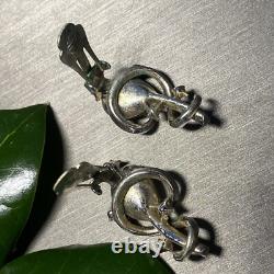 Alfred Philippe Crown Trifari Vintage Clip-On Earrings Estate Jewelry Pre-Owned