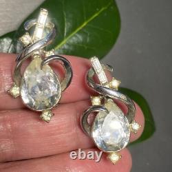 Alfred Philippe Crown Trifari Vintage Clip-On Earrings Estate Jewelry Pre-Owned