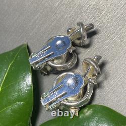 Alfred Philippe Crown Trifari Vintage Clip-On Earrings Estate Jewelry Pre-Owned