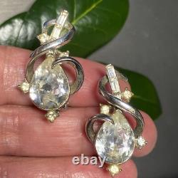 Alfred Philippe Crown Trifari Vintage Clip-On Earrings Estate Jewelry Pre-Owned