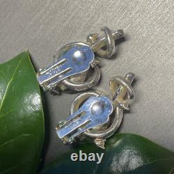 Alfred Philippe Crown Trifari Vintage Clip-On Earrings Estate Jewelry Pre-Owned