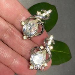 Alfred Philippe Crown Trifari Vintage Clip-On Earrings Estate Jewelry Pre-Owned