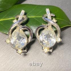 Alfred Philippe Crown Trifari Vintage Clip-On Earrings Estate Jewelry Pre-Owned