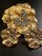 Alfred Philippe Rare Crown Trifari Pansy Rhinestone Brooch Pin Clip Earrings