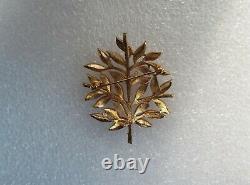 Alfred Philippe TRIFARI Enamel Leaves Pin Autumn Tree RARE Xmas Brooch