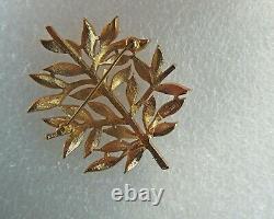 Alfred Philippe TRIFARI Enamel Leaves Pin Autumn Tree RARE Xmas Brooch