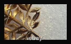 Alfred Philippe TRIFARI Enamel Leaves Pin Autumn Tree RARE Xmas Brooch