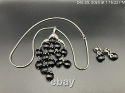Alfred Philippe TRIFARI Lucite Waterfall Chandelier Necklace Earrings Bookpiece