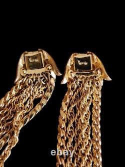 Alfred Philippe Trifari 6 Chain Necklace And Bracelet Set