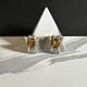 Alfred Philippe Trifari Crown Citrine Glass Sterling Silver Earrings