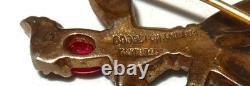 Alfred Philippe Trifari Sterling Rintintin Rag Doll Brooch, 1 1/4 X 1 5/8