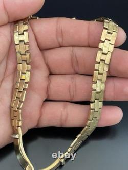 Alfred Philippe Trifari VTG Yellow Gold Tone Clear Rhinestone Necklace Signed