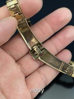 Alfred Philippe Trifari VTG Yellow Gold Tone Clear Rhinestone Necklace Signed