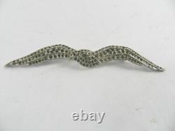 Antique 1935 KTF TRIFARI Gemstone Seagull Brooch Pin Deco Alfred Philippe B122
