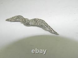 Antique 1935 KTF TRIFARI Gemstone Seagull Brooch Pin Deco Alfred Philippe B122