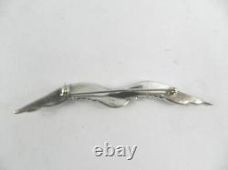 Antique 1935 KTF TRIFARI Gemstone Seagull Brooch Pin Deco Alfred Philippe B122