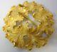 Antique Art Deco Crown Trifari Alfred Philippe Gold Plated Pin Brooch Gorgeous