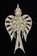 Antique Trifari Pat Pend Alfred Philippe Sterling Bird Fur Clip Brooch