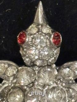 Antique Trifari Pat Pend Alfred Philippe Sterling Bird Fur Clip Brooch