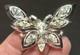 Antique VTG Trifari Pat Pend Alfred Philippe Clear Rhinestone Butterfly Brooch