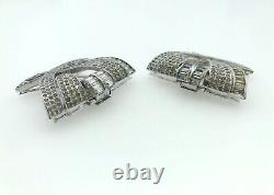 Art Deco KTF TRIFARI 1930s Alfred Philippe Dress Clips (A1165)