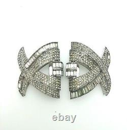 Art Deco KTF TRIFARI 1930s Alfred Philippe Dress Clips (A1165)