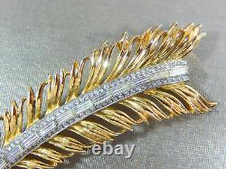 CROWN TRIFARI ALFRED PHILIPPE'L'Aiglon RHINESTONE 18KGP BROOCH RARE 1953