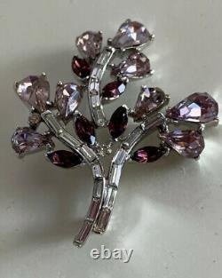 CROWN TRIFARI Alfred PHILIPPE PAT. PEND. VINTAGE Flower Bouquet Brooch Pre 1955