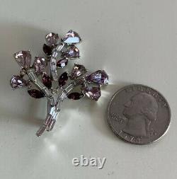 CROWN TRIFARI Alfred PHILIPPE PAT. PEND. VINTAGE Flower Bouquet Brooch Pre 1955