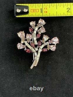 CROWN TRIFARI Alfred PHILIPPE PAT. PEND. VINTAGE Flower Bouquet Brooch Pre 1955