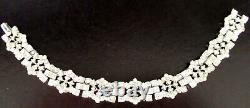 CROWN TRIFARI Alfred Philippe Deco Style Sparkling Rhinestone Vintage Bracelet