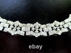 CROWN TRIFARI Alfred Philippe Deco Style Sparkling Rhinestone Vintage Bracelet