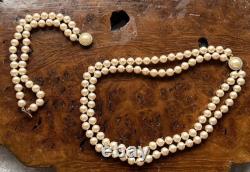 CROWN TRIFARI Alfred Philippe Double Strand Faux Pearl Necklace and Bracelet Set