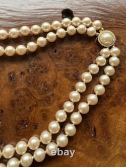 CROWN TRIFARI Alfred Philippe Double Strand Faux Pearl Necklace and Bracelet Set