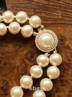 CROWN TRIFARI Alfred Philippe Double Strand Faux Pearl Necklace and Bracelet Set