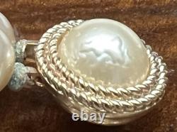 CROWN TRIFARI Alfred Philippe Double Strand Faux Pearl Necklace and Bracelet Set