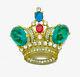CROWN TRIFARI Alfred Philippe Jewels of India Gold Plated Crown Brooch