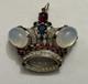 CROWN TRIFARI Alfred Philippe Sterling Silver Crown Pendant 1940's Rare