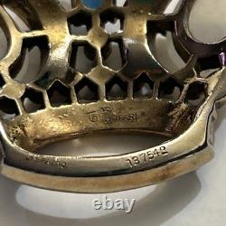 CROWN TRIFARI Alfred Philippe Sterling Silver Crown Pendant 1940's Rare