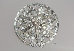 Collectible Alfred Philippe Crown Trifari Diamante Brooch Pin Pat Pend