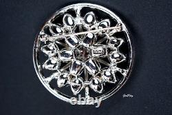 Collectible Alfred Philippe Crown Trifari Diamante Brooch Pin Pat Pend