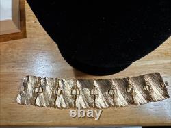 Copyright By Crown TRIFARI SET Alfred Philippe Brutalist Ruffle Leaf Rustic